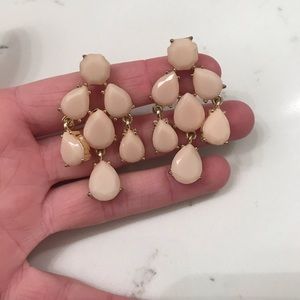 Light pink tear drop earrings!